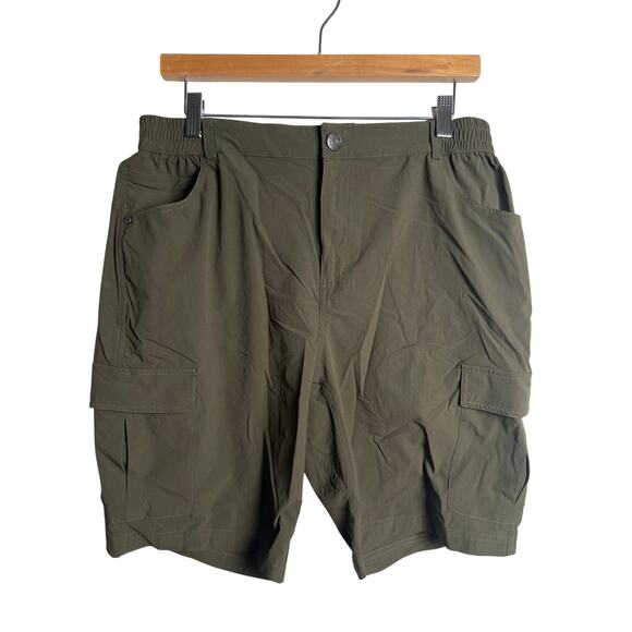 MIER Shorts Women's Size 12 Gray Nylon Stretch Cargo Lightweight Hiking Outdoor - Picture 1 of 7